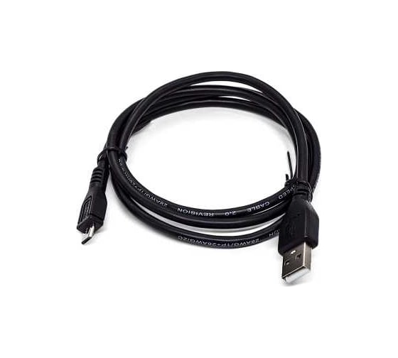 Интерфейсный кабель Filum usb 2,0 1 м, usb 2,0 pro, черный, 2a, разъемы: usb a male- usb micro b male, пакет FL-CPro-U2-AM-microBM-1M