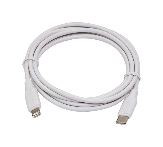Интерфейсный кабель Filum usb 2,0-type c 1,8 м, usb 2,0, белый, 3 а, разъемы: usb type с male - lightning male, пакет FL-C-U2-CM-LM-1,8M-W