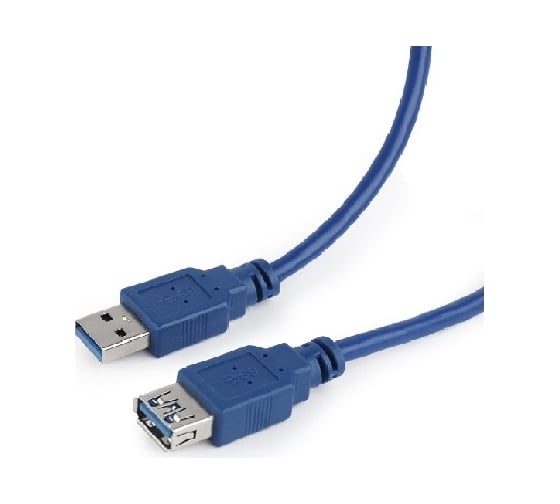 Интерфейсный кабель Filum usb 3,0 1,8 м, usb 3,0, синий, разъемы: usb a male-usb a female, пакет FL-C-U3-AM-AF-1,8M