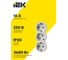Тройник IEK STANDARD Т-01/03 3 места с заземлением 16А вертикальный белый 050656 1