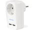 Адаптер-фильтр Smartbuy 1 гнездо с заземлением 16A, 2 USB 2.1 A SBE-16-A05-USB 1