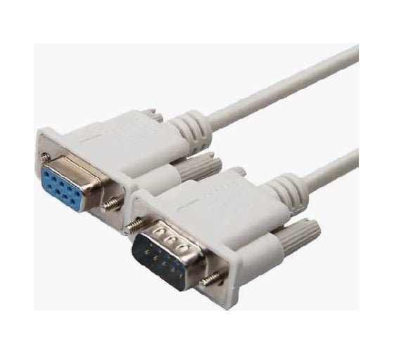 Интерфейсный кабель Filum 1,8 м, серый, разъемы db9 male-db9 female, пакет FL-C-DB9M-DB9F-1,8M 1