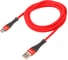 Кабель SKYWAY usb - type-c, 15w, в мягкой оплетке, красный, 2м S09603013 1