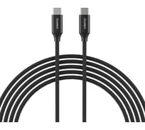 Кабель Choetech USB-C 3.1 GEN2 100Вт, 4К, 10Гбс, 2м, цвет черный (XCC-1007) XCC-1007-V2-BK