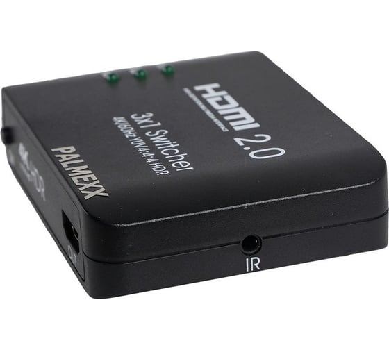 Свитч AYS31V20 3HDMI*1HDMI PALMEXX 4K/60Hz YUV 4:4:4 HDR (2160P, 3D, HDMI V2.0) PX/AYS-31V20