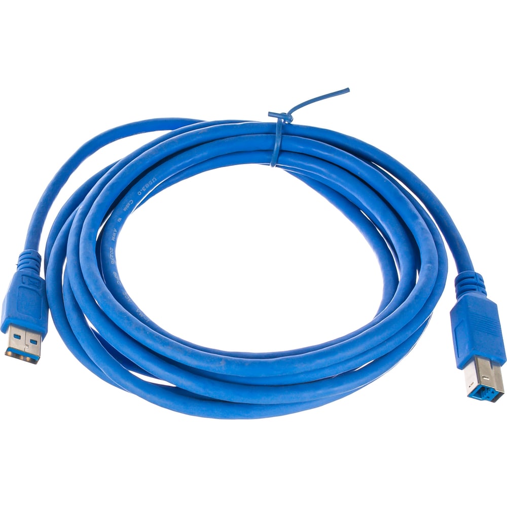 Кабель Gembird USB 3.0 Pro, AM/BM, 3м, экран, синий, пакет CCP-USB3 ...