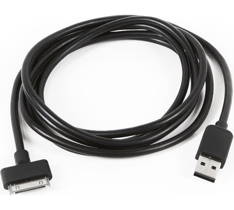 Кабель Gembird USB AM/Apple, для iPhone/iPod/iPad, 1м, черный, пакет CC-USB-AP1MB