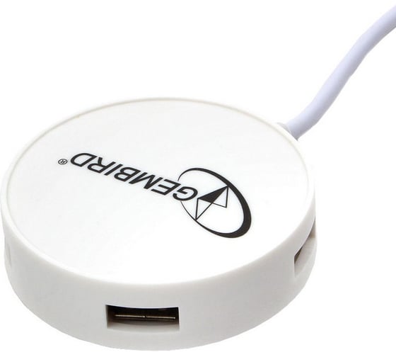 Концентратор Gembird USB 2.0, 4 порта, блистер, белый UHB-241 1