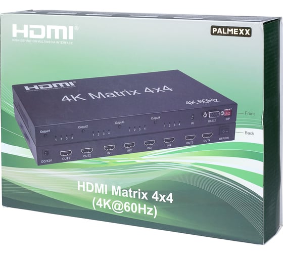 Матрица 4HDMI*4HDMI PALMEXX (4K@60Hz, 3D) PX/MATRIX-HDMI-4-4