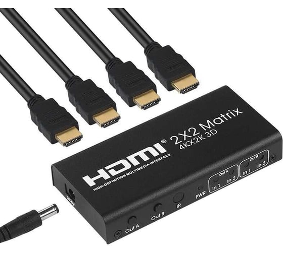 Матрица PALMEXX AYM22V14 2HDMI*2HDMI 4Kx2K/30Hz (2160P, HDMI 1.4b) PX/AYM-22V14