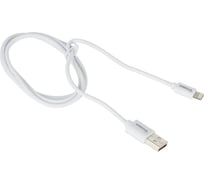 Кабель ProMega u152, 2,4a, 1м, usb - lightning, tpe, белый 1639345