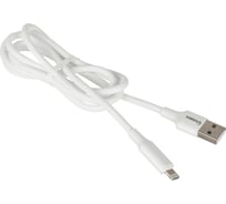 Кабель ProMega u28, 2,4a, 1м, usb - lightning, tpe, силикон, белый 1639348