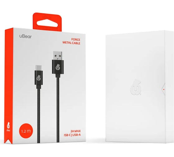 Кабель uBear USB-C to USB-A Cable, черный DC08BL01-AC