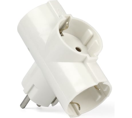 Разветвитель Smartbuy 3 гнезда с заземлением круглый 16А 250B SBE-16-A03-3z