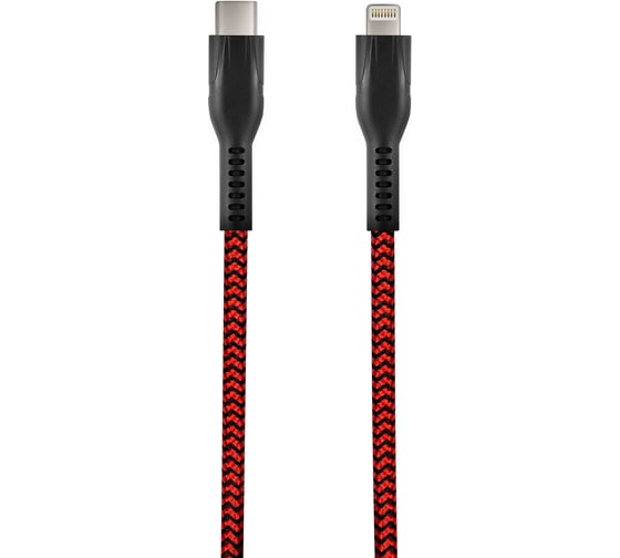 Кабель для зарядки смартфонов и других устройств STIMA type-c - lightning, красно-черный NC10-51 1