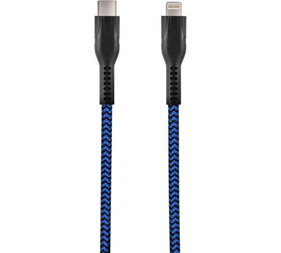 Кабель для зарядки смартфонов и других устройств STIMA type-c - lightning, сине-черный NC10-30 1