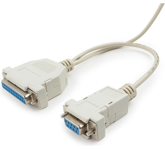 Кабель Cablexpert 0-модемный, универсальный, 25f_9f/25f_9f, 1.8м, пакет, CC-140-6-N