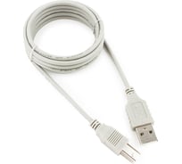 Кабель Cablexpert usb 2.0 am/bm, медь, 1.8м, серый, пакет, CC-USB2-AMBM-6-N