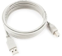 Кабель Cablexpert usb 2.0 am/bm, медь, 3.0м, пакет, CC-USB2-AMBM-10-N