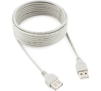 Кабель Cablexpert удлинитель usb 2.0 am/af, медь, 4.5м, пакет, CC-USB2-AMAF-15-N