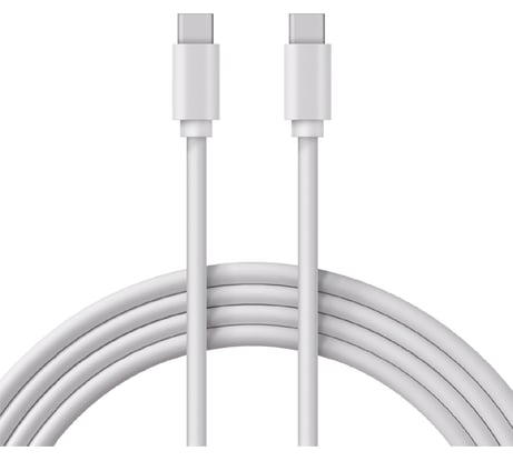 Кабель REXANT type-c - type-c pd 100w/1m/pvc/white/ 18-1832