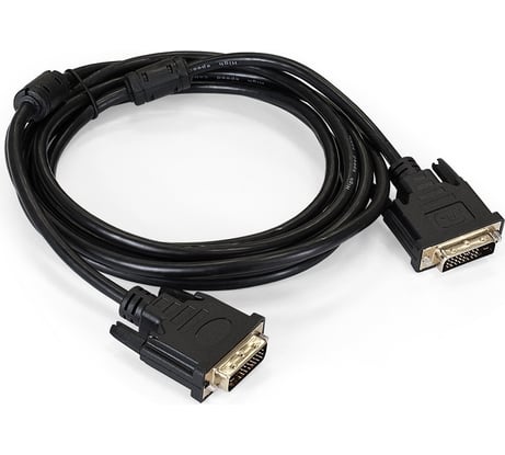 Кабель ExeGate DVI dual link EX-CC-DVI2F-3.0 25M 25M, 3м, 2 фильтра, позолоченные контакты 191095