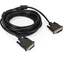 Кабель ExeGate DVI dual link EX-CC-DVI2F-5.0 25M 25M, 5м, 2 фильтра, позолоченные контакты 191096 30797313