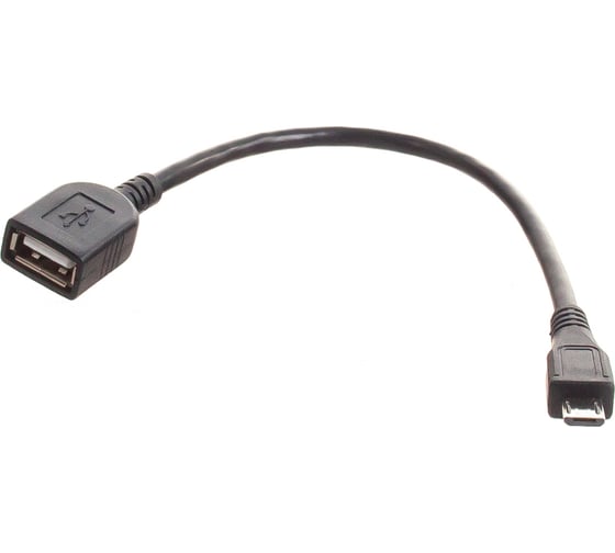 Кабель PERFEO USB2.0 A розетка - Micro USB вилка OTG длина 0.2 м. U4202 30 004 999
