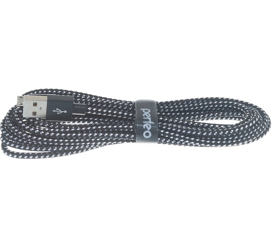 Кабель PERFEO USB2.0 A вилка - Micro USB вилка черно-белый длина 3 м. U4802 30 010 755
