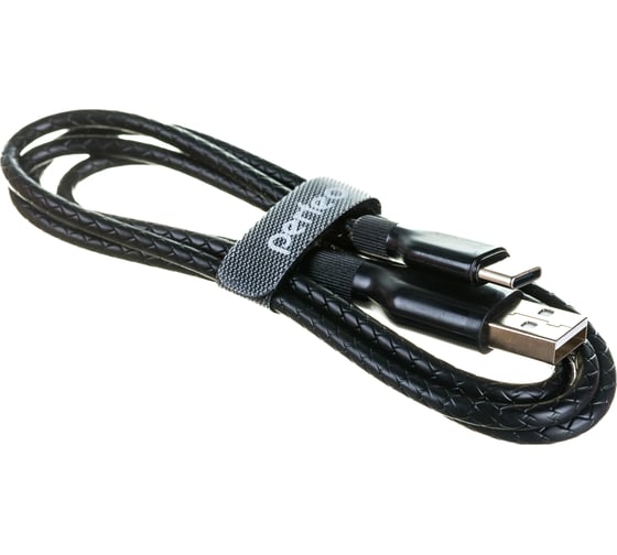 Кабель PERFEO USB2.0 A вилка - USB Type-C вилка силикон черный длина 1 м. U4907 30 013 061