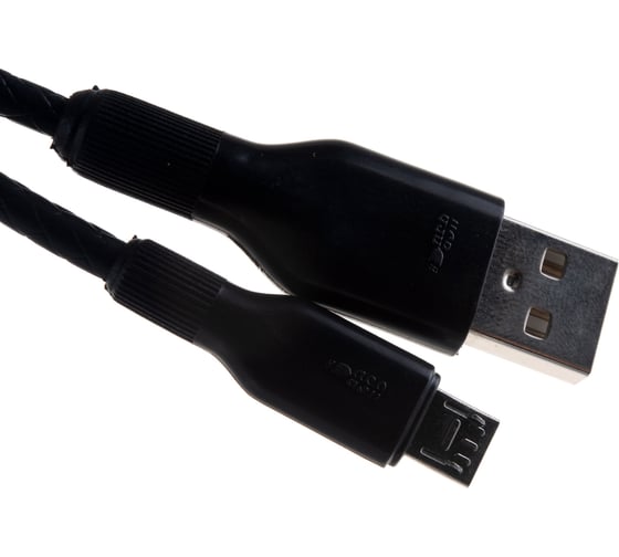 Кабель PERFEO USB2.0 A вилка - Micro USB вилка силикон черный длина 1 м. U4807 30 013 058