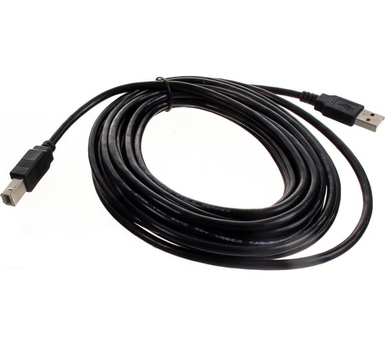 Кабель PERFEO USB2.0 A вилка - В вилка длина 5 м. U4104 30 009 033