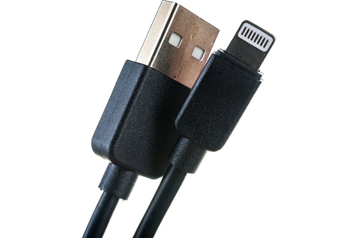 Кабель для iPhone PERFEO USB - 8 PIN Lightning черный длина 1 м. бокс I4603  30 013 256