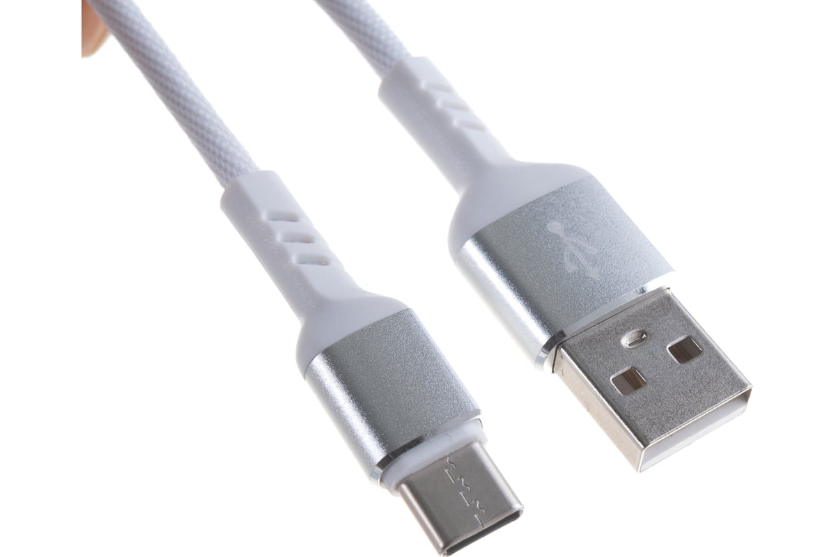 PERFEO Кабель USB2.0 A вилка - USB Type-C вилка, белый, длина 1 м., бокс (U4906)