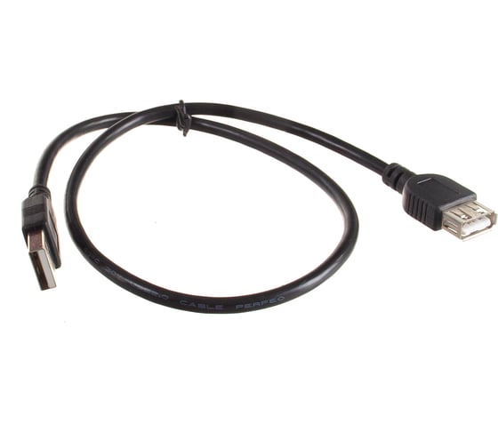 Кабель PERFEO USB2.0 A вилка - А розетка длина 0.5 м. U4501 30 003 919