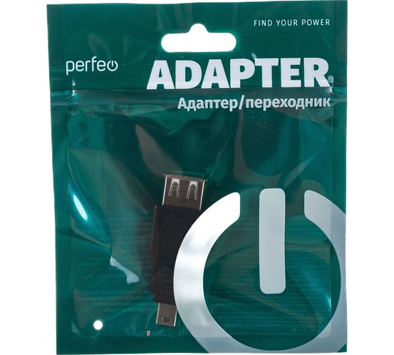 Переходник PERFEO USB2.0 A розетка - Mini USB вилка A7016 30 010 734