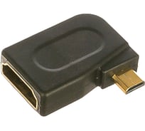 Угловой горизонтальный переходник PERFEO HDMI D micro HDMI вилка - HDMI A розетка A7010 30 005 752