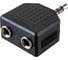 Переходник PERFEO Jack 3.5 мм вилка - 2xJack 3.5 мм розетка стерео-аудио A7008 30 005 010 2