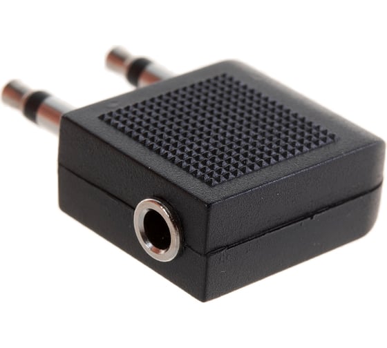 Переходник для авианаушников PERFEO 2xJack 3.5 мм вилка - Jack 3.5 мм розетка A7014 30 007 834