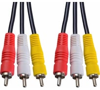 Кабель PERFEO 3xRCA вилка - 3xRCA вилка, длина 1.5 м. R3103 30 010 730