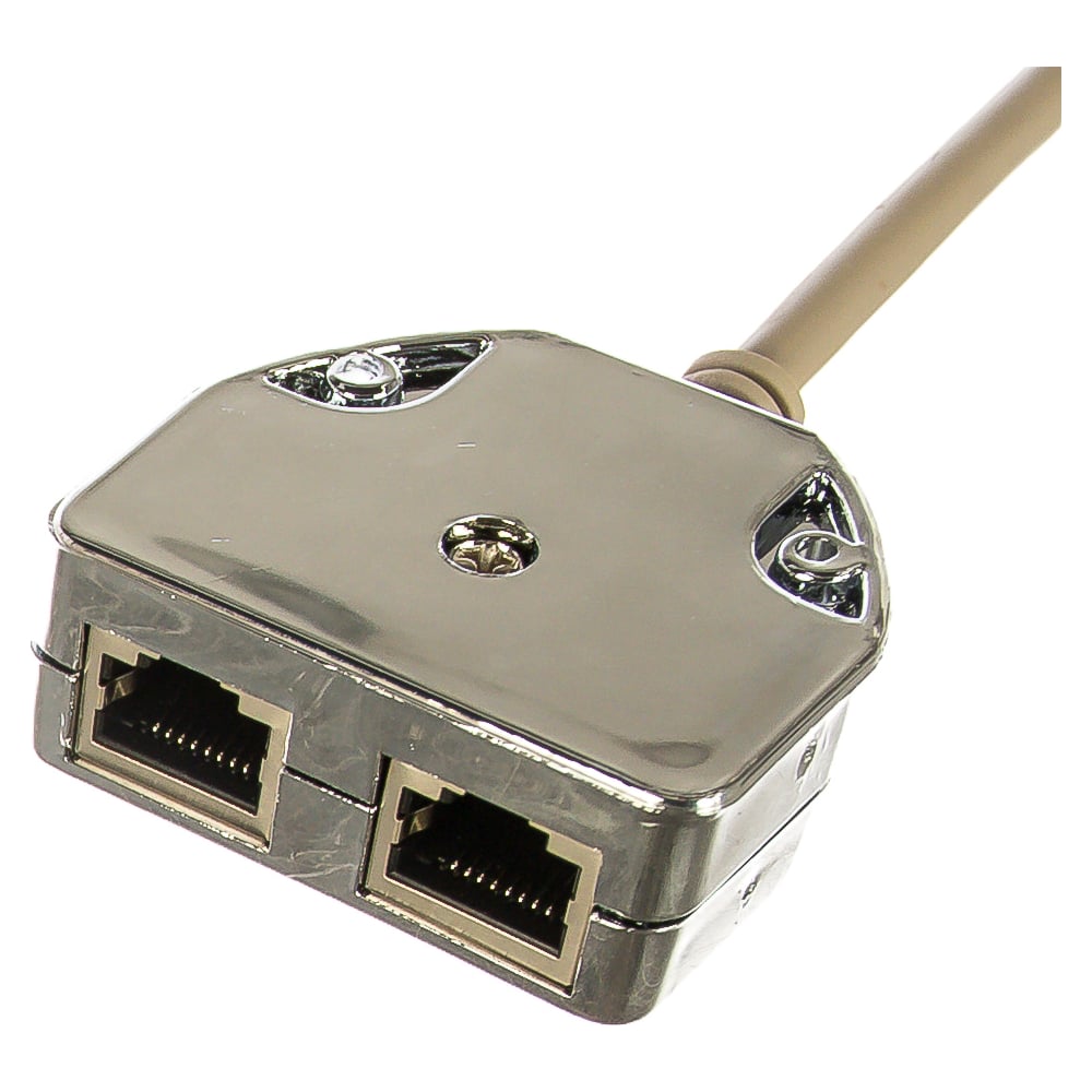 Y-адаптер TWT 2 компьютерных порта, экранированный, категория 5е Y-E2 ...