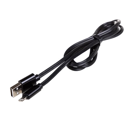 Кабель SKYWAY USB - Lightning 6.5А быстрая зарядка 1м черный в коробке S09601004