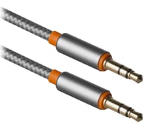 Аудио-кабель Defender JACK01-03 Серый JACK M-JACK M, 1,2м 87514