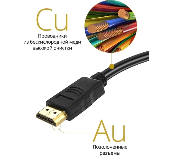 Цифровой кабель Defender HDMI-67 HDMI M-M, ver 1.4, 20м пакет 87357