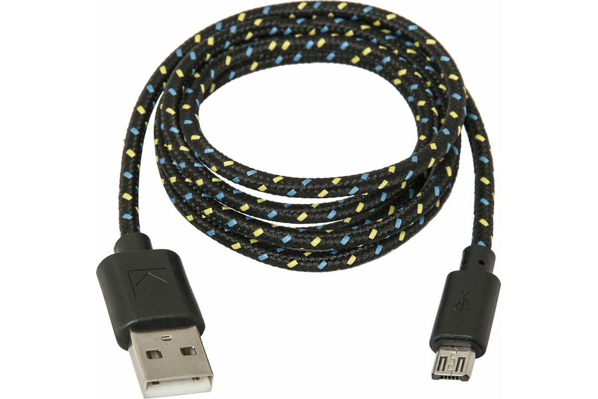 USB кабель Defender USB08-03T USB2.0 AM-MicroBM, 1.0м пакет 87474 -  выгодная цена, отзывы, характеристики, фото - купить в Москве и РФ