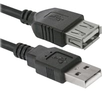 USB кабель Defender USB02-06 USB2.0 AM-AF, 1.8м 87456