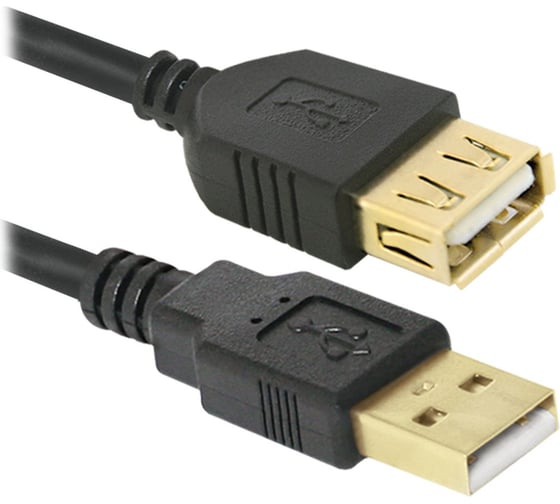 USB кабель Defender USB02-06PRO USB2.0 AM-AF, 1.8м 87429