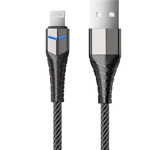 Кабель Accesstyle AL24-F100LED Black-Gray