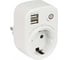 Розеточный блок EKF SB-01 розетка 2P E 16А, 2 USB разъема 5V 2,1A PROxima SB-01 1