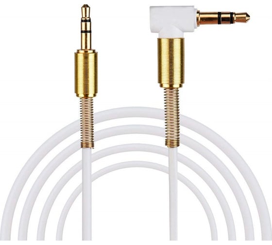 Аудиокабель aux FUMIKO ac01 jack 3.5 мм, белый, 1 м FAC01-04 1
